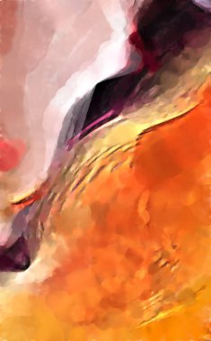 Modern sanat. Renkli çağdaş sanat eserleri. Renkli boya darbeleri. Soyut arkaplanda fırça darbeleri. fırça boyası.