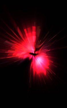 Fütürist mercek patlaması. Parlayan parçacıkları ve çizgileri olan ışık patlaması yıldızı. Güzel soyut ışın arkaplanı.