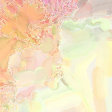 El yapımı sürreal soyut desenli suluboya. Modern sanatsal resim. 2D çizim. Arkaplan boyası karışımı. Yaratıcı duvar sanatı. Çağdaş sanat.