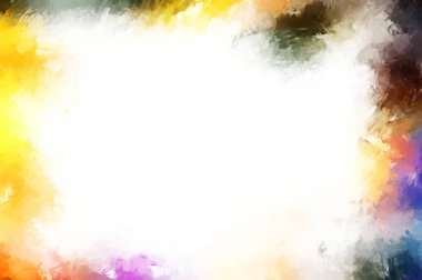 Modern sanat. Taranmış Boyalı Soyut Arkaplan. Fırça darbesi ile boyanmış. Boya darbeleri. 2B Görüntü