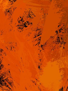 Vahşi fırça darbeleriyle yaratıcı soyut resim. Artistik fırça darbeleriyle donatılmış. Renkli ve canlı bir tasvir. Boyalı sanat.