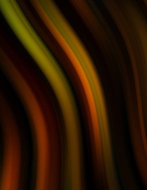 Siyah arka planda renkli düz çizgiler. Sıvı ve sıvı renkli dalgalar karanlıkta akıyor. Duvar kağıdı, afiş, arkaplan, kart, kitap, kapak, poster, afiş, broşür