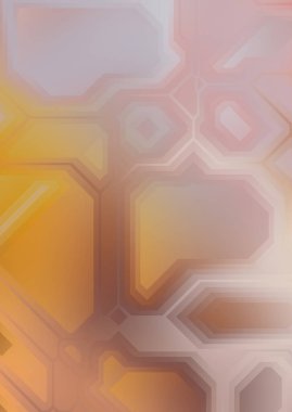 Renkli ve canlı geometrik şekiller katmanları var. Bir teknoloji planının dijital illüstrasyonu. Gelecekçi tasarım şablonu.