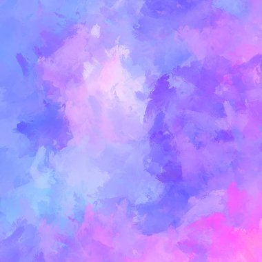 Canlı fırça darbeleriyle boyanmış. Renkli desenli resim. Fırçalanmış duvar kağıdını boya.