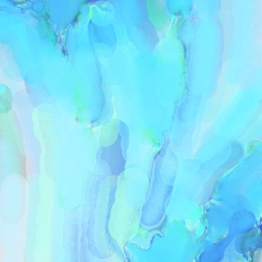 Çağdaş sanat. El işçiliğinin renkli dokusu. Modern resim. Yüzeyde suluboya vuruşlar. Sanatsal arkaplan resmi. Tablo üzerinde soyut resim. Fırça darbeleri. 