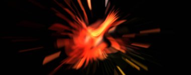 Işık parçacık izleri. Parlayan parçacıkları ve çizgileri olan ışık patlaması yıldızı. Güzel hareketli soyut ışın arkaplanı.