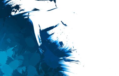 Duvar sanatı Eşsiz ve yaratıcı illüstrasyon. Fırça darbesi ile boyanmış. Renkli fırça darbelerinin soyut arkaplanı. Fırçalanmış canlı duvar kâğıdı. Boyalı sanatsal yaratım.