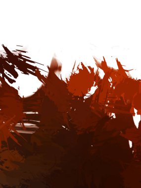 Taranmış Boyalı Soyut Arkaplan. Vahşi kaotik fırça darbeleri. Boya darbeleri. 2D İllüstrasyon. Fırça darbeli resim. 