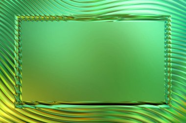 Soyut çerçeveli arkaplan. Renkli, canlı, dalgalı bir duvar kağıdı. Merkezi çerçeveli yaratıcı grafik 2d çizim. Dinamik şekilli modaya uygun sıvı örtüsü.