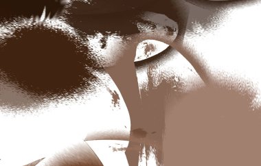 Renkli fırça darbelerinin 2B çizimi. Dekoratif doku resmi. Canlı boya desenli arka plan. Kaotik fırça darbeleri resim.