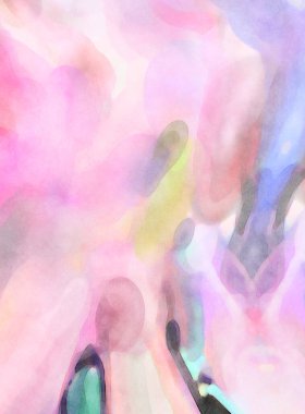 2D çizim. Sanatsal arkaplan resmi. Tablo üzerinde soyut resim. Çağdaş sanat. El yapımı resim. Renkli doku. Modern sanat eserleri. Yüzeyde suluboya fırça darbeleriyle boyama.