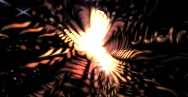Следы Легких Частиц Световая Взрывная Звезда Светящимися Частицами Линиями Красивый — стоковое фото