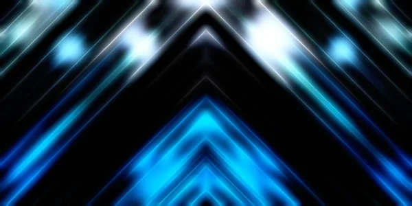 Abstract Stralende Geometrische Lichten Achtergrond Fractale Symmetrische Grafische Illustratie Intersecterende — Stockfoto