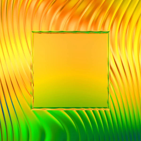 Soyut çerçeveli arkaplan. Renkli, canlı, dalgalı bir duvar kağıdı. Merkezi çerçeveli yaratıcı grafik 2d çizim. Dinamik şekilli modaya uygun sıvı örtüsü.