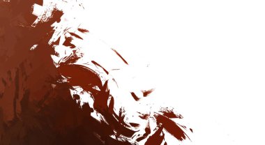 Taranmış Boyalı Soyut Arkaplan. Vahşi kaotik fırça darbeleri. Boya darbeleri. 2D İllüstrasyon. Fırça darbeli resim. 