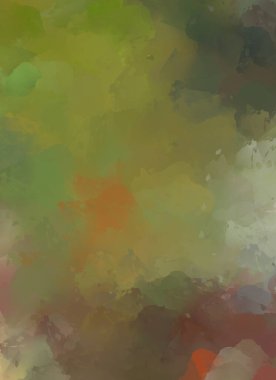 Yaratıcı soyut resim. Artistik fırça darbeleriyle donatılmış. Renkli ve canlı bir illüstrasyon. boyalı sanat.