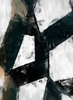 Soyut arkaplanda pürüzlü fırça darbeleri. Fırça boyası. Renkli boya darbeleri. Eşsiz duvar sanatı. Tuvaldeki modern sanat. Renkli çağdaş sanat eserleri. 