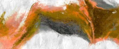 Soyut arkaplanda pürüzlü fırça darbeleri. Fırça boyası. Renkli boya darbeleri. Eşsiz duvar sanatı. Tuvaldeki modern sanat. Renkli çağdaş sanat eserleri. 