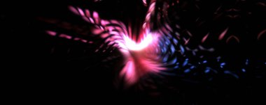 Işık parçacık izleri. Parlayan parçacıkları ve çizgileri olan ışık patlaması yıldızı. Güzel hareketli soyut ışın arkaplanı.