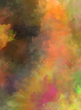 Duvar sanatı Eşsiz ve yaratıcı illüstrasyon. Fırça darbesi ile boyanmış. Renkli fırça darbelerinin soyut arkaplanı. Fırçalanmış canlı duvar kâğıdı. Boyalı sanatsal yaratım.