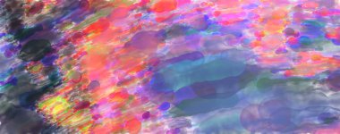 Çağdaş sanat. El yapımı resim. Modern sanat eserleri. Yüzeyde suluboya fırça darbeleriyle resim yapmak. 2D çizim. Sanatsal arkaplan resmi. Tablo üzerinde soyut resim. Renkli doku.