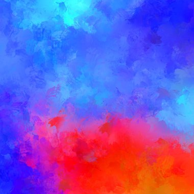 Boya darbeleri. 2D İllüstrasyon. Taranmış Boyalı Soyut Arkaplan. Fırça darbesi ile boyanmış. Modern sanat.