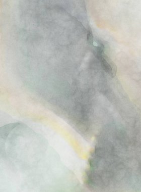 Yumuşak suluboya duvar kağıdı. Hafifçe fırçalanmış renkleri olan sanatsal bir resim. Pastel renkler arkaplana dokunmuş. Soyut duvar sanatı..