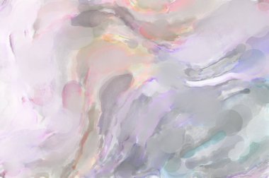 Modern fırça darbeleri. Pastel renklerde suluboya resim. Poster, duvar sanatı, afiş, kart, kitap kapağı veya ambalaj için sakinleştirici kompozisyonun yumuşak renkli çizimi. 