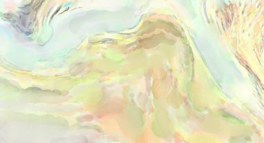 Çağdaş sanat. El yapımı resim. Modern sanat eserleri. Yüzeyde suluboya fırça darbeleriyle resim yapmak. 2D çizim. Sanatsal arkaplan resmi. Tablo üzerinde soyut resim. Renkli doku.