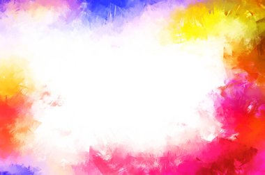 Modern sanat. Taranmış Boyalı Soyut Arkaplan. Fırça darbesi ile boyanmış. Boya darbeleri. 2B Görüntü