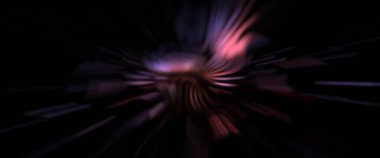 Işık parçacık izleri. Parlayan parçacıkları ve çizgileri olan ışık patlaması yıldızı. Güzel hareketli soyut ışın arkaplanı.