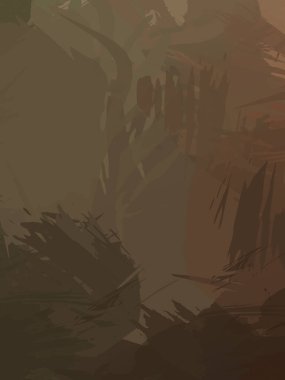 Fırça darbesi ile boyanmış. Sanatsal canlılık ve renkli duvar kâğıdı. Kaotik resim. Taranmış Boyalı Soyut Arkaplan. 