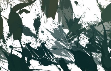 Sanatsal soyut arkaplan. Doku boyalı duvar kağıdı. Boya darbeleriyle yaratıcı bir illüstrasyon. Fırça desenli resim.