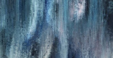 Modern sanat. Renkli çağdaş sanat eserleri. Renkli boya darbeleri. Soyut arkaplanda fırça darbeleri. Fırça boyası. Eşsiz duvar sanatı.