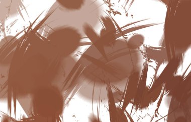 Renkli fırça darbelerinin 2B çizimi. Dekoratif doku resmi. Canlı boya desenli arka plan. Kaotik fırça darbeleri resim.