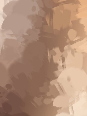 Vahşi fırça darbeleri. Taranmış Boyalı Soyut Arkaplan. Fırça darbesi ile boyanmış. Boya darbeleri. 2B Görüntü.