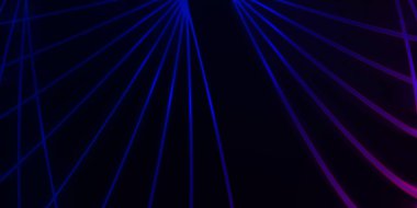 Işık dalgalarının neon renkli soyut tasarımı. Dijital arka plan ve neon ışığı parlama efekti. Parlak ışınlar duvar kağıdı.