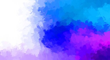 Canlı fırça darbeleriyle boyanmış. Renkli desenli resim. Fırçalanmış duvar kağıdını boya.