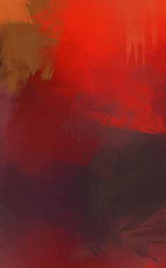 Renkli fırça darbelerinin 2D çizimi. Dekoratif desenli resim. canlı boya desenli arkaplan.