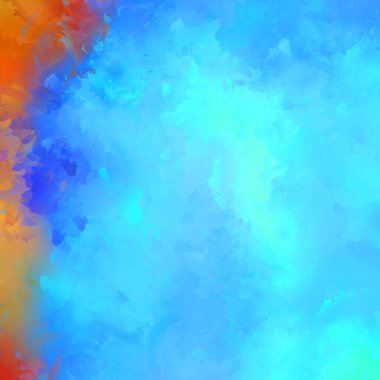 Duvar sanatı Eşsiz ve yaratıcı illüstrasyon. Fırça darbesi ile boyanmış. Renkli fırça darbelerinin soyut arkaplanı. Fırçalanmış canlı duvar kâğıdı. Boyalı sanatsal yaratım.