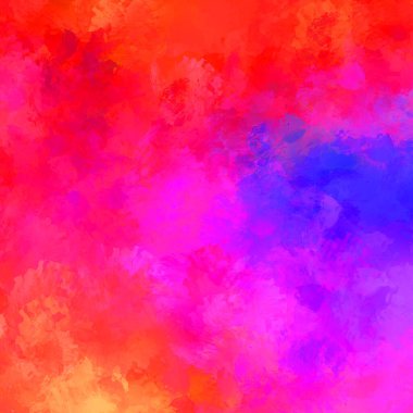 Duvar sanatı Eşsiz ve yaratıcı illüstrasyon. Fırça darbesi ile boyanmış. Renkli fırça darbelerinin soyut arkaplanı. Fırçalanmış canlı duvar kâğıdı. Boyalı sanatsal yaratım.