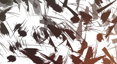 Renkli fırça darbelerinin 2B çizimi. Dekoratif doku resmi. Canlı boya desenli arka plan. Kaotik fırça darbeleri resim.