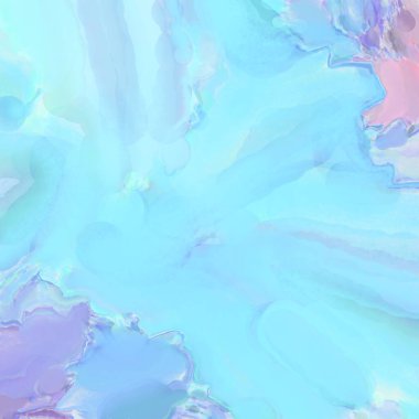 El yapımı sürreal soyut desenli suluboya. Modern sanatsal resim. 2D çizim. Arkaplan boyası karışımı. Yaratıcı duvar sanatı. Çağdaş sanat.