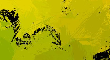 Sanatsal soyut arkaplan. Doku boyalı duvar kağıdı. Boya darbeleriyle yaratıcı bir illüstrasyon. Fırça desenli resim.