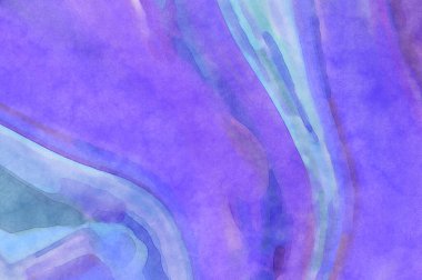 Yumuşak suluboya duvar kağıdı. Hafifçe fırçalanmış renkleri olan sanatsal bir resim. Pastel renkler arkaplana dokunmuş. Soyut duvar sanatı..