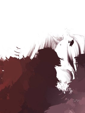 Taranmış Boyalı Soyut Arkaplan. Vahşi kaotik fırça darbeleri. Boya darbeleri. 2D İllüstrasyon. Fırça darbeli resim. 