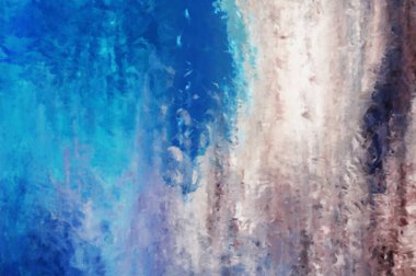 Modern sanat. Renkli çağdaş sanat eserleri. Renkli boya darbeleri. Soyut arkaplanda fırça darbeleri. Fırça boyası. Eşsiz duvar sanatı.