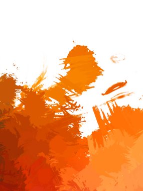 Taranmış Boyalı Soyut Arkaplan. Vahşi kaotik fırça darbeleri. Boya darbeleri. 2D İllüstrasyon. Fırça darbeli resim. 