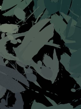 Duvar sanatı Eşsiz ve yaratıcı illüstrasyon. Fırça darbesi ile boyanmış. Renkli fırça darbelerinin soyut arkaplanı. Fırçalanmış canlı duvar kâğıdı. Boyalı sanatsal yaratım.