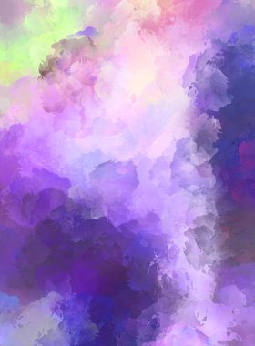 Sanatsal soyut arkaplan. Doku boyalı duvar kağıdı. Boya darbeleriyle yaratıcı bir illüstrasyon. Fırça desenli resim.